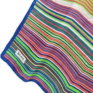 Balair Blue Green‎ Silk Square Scarf Classic Chic Vintage Accessory